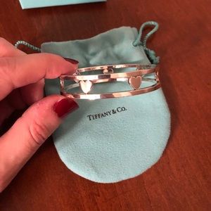 Tiffany & Co Sterling Silver heart bangle SOLD